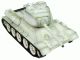 Tanque RC Taigen T34/85 pintado à mão camuflado invernal - todo em metal - 2,4GHz